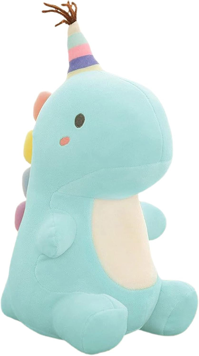 Stuffed Animal Plush Toys, Cute Dinosaur Toy, Soft Dino Plushies for Kids Plush Doll Gifts for Boys Girls (Blue, 13.8 Inch)