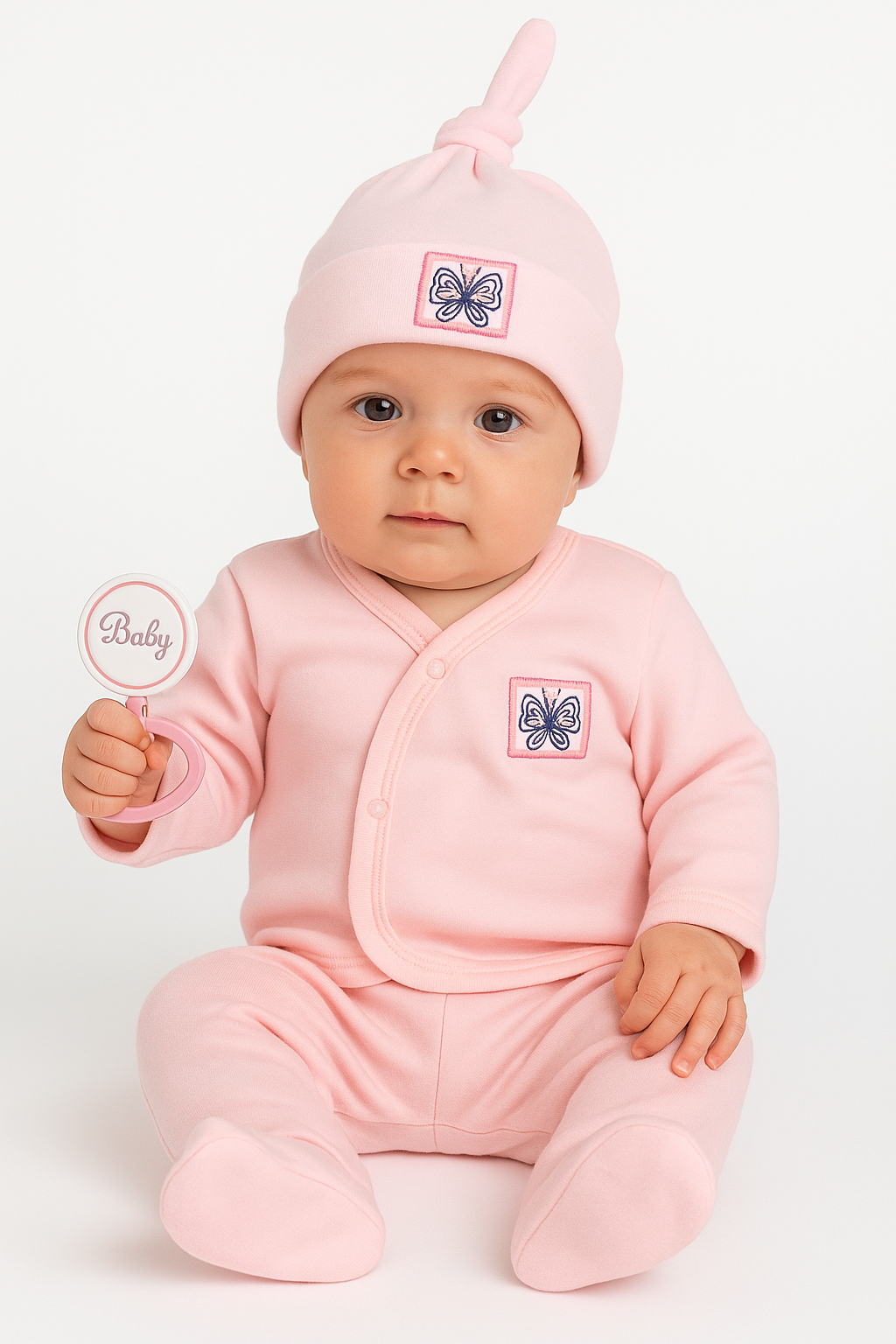 4 Piece Fleece Set - Pink