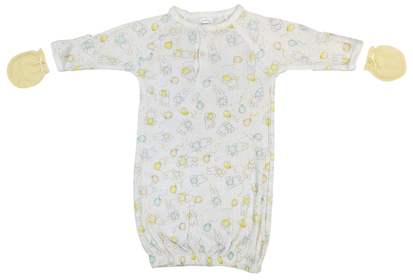 Unisex Newborn Baby 2 Piece Gown Set NC_0790