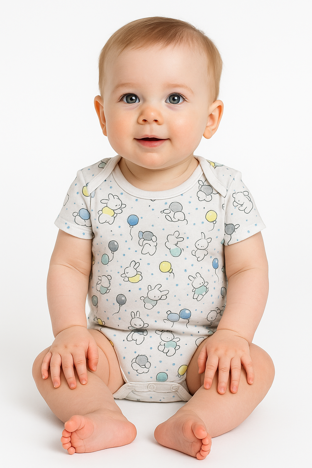 Short Sleeve One Piece 3 Pack (White, Green, Balloon)