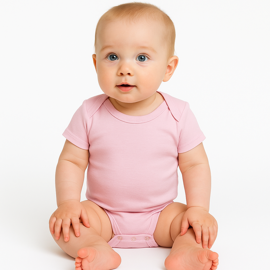 Short Sleeve One Piece 3 Pack (White, Green, Pink)