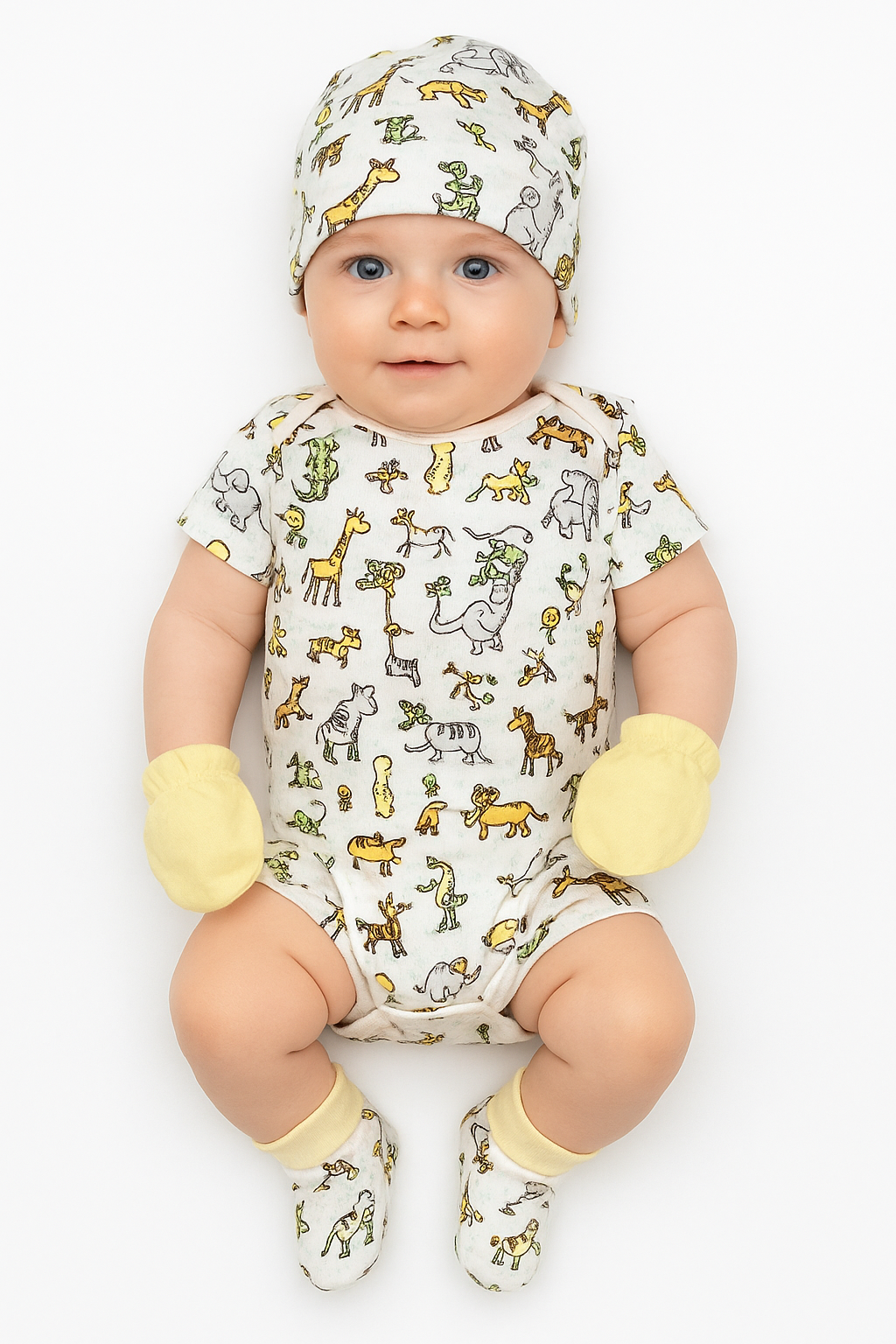 Unisex Newborn Baby 4 Pc Layette Sets