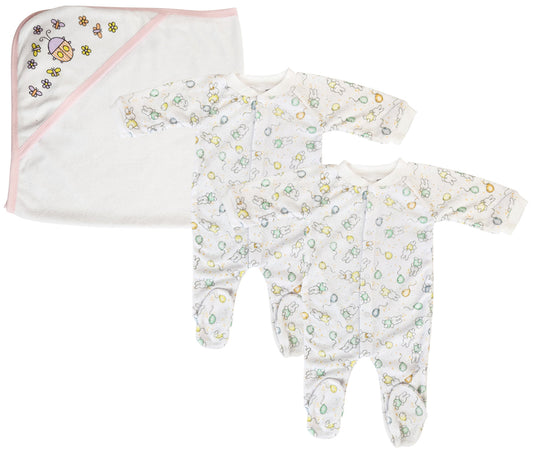 Girl Closed-toe Sleep & Play (Pack of 3 ) NC_0723