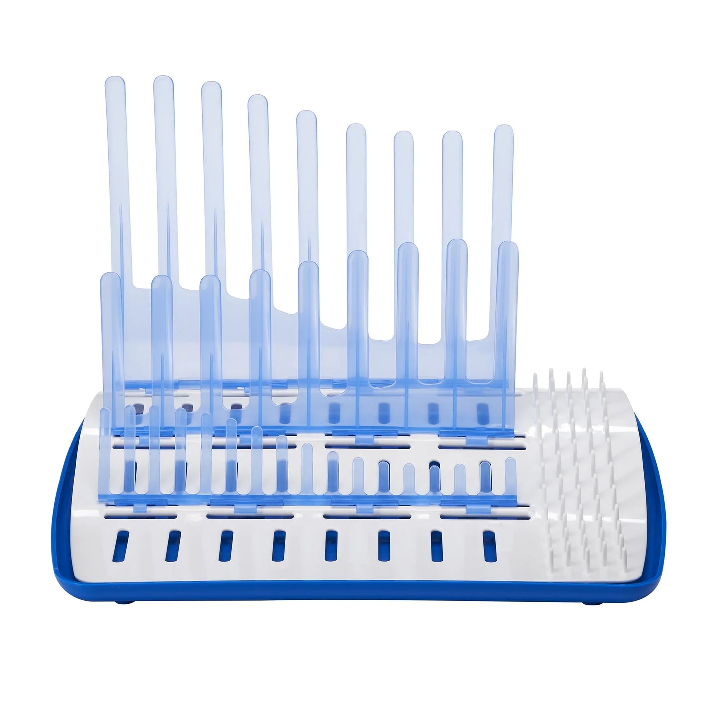 Folding Baby Bottle Drying Rack for Easy Storage, Dry Baby Essentials, BPA Free, Blue