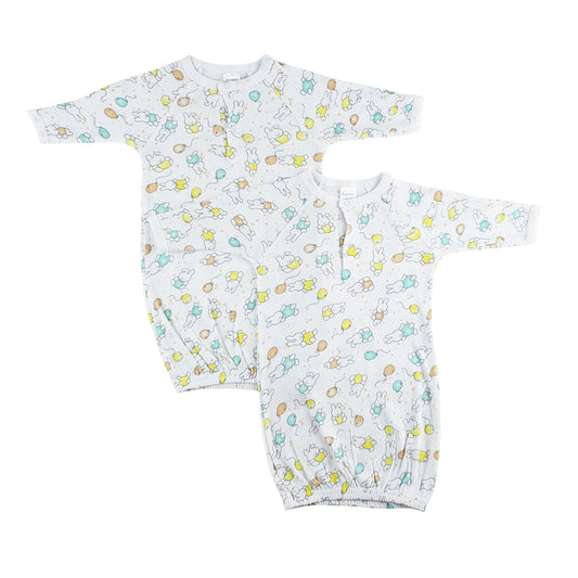 Girls Print Infant Gowns - 2 Pack 912G