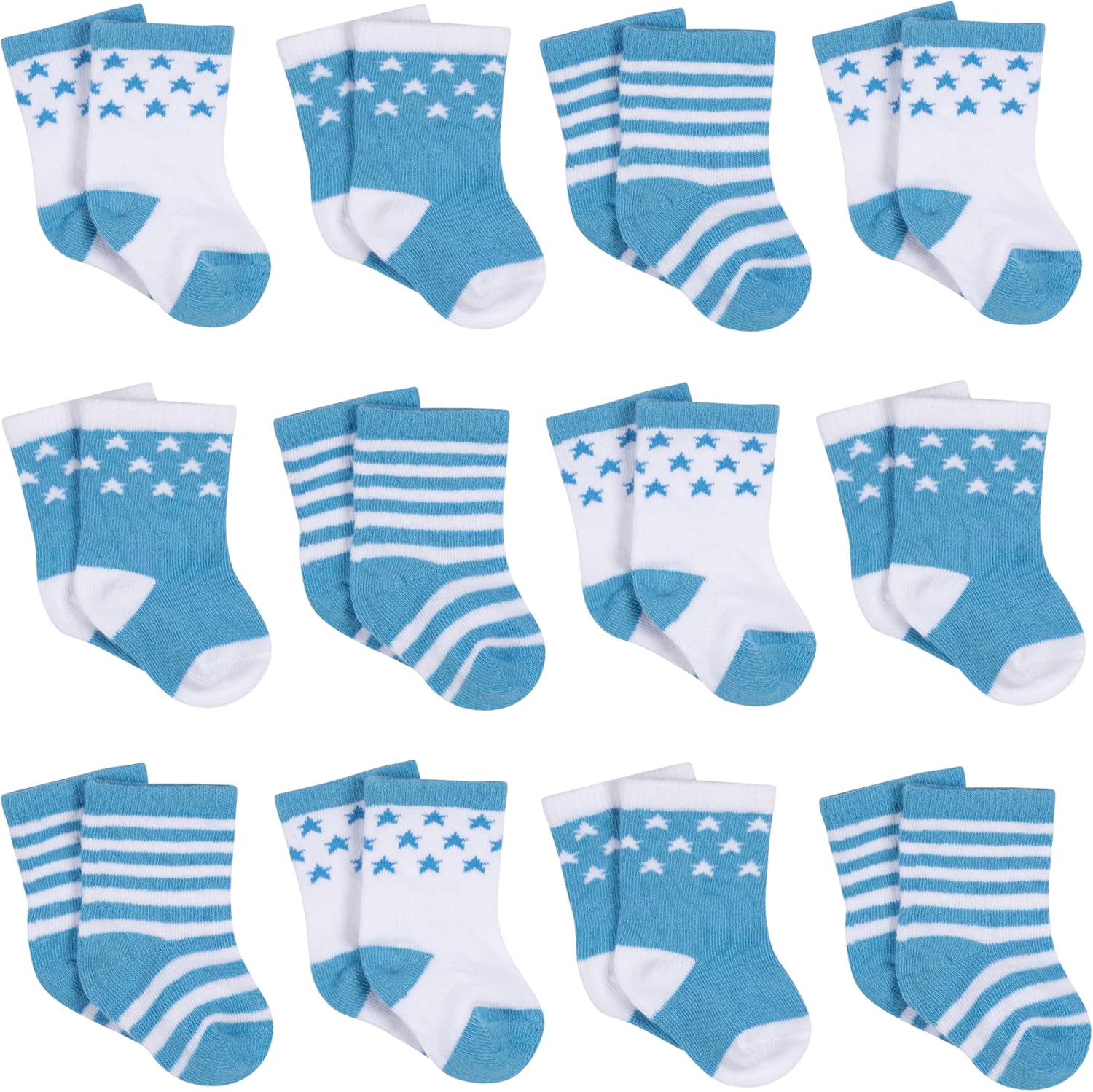 Unisex Baby 12-Pair Bootie Socks